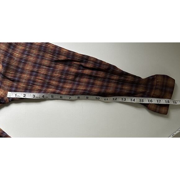 The Territory Ahead Shirt Mens Purple Plaid Texture Fabric Button Long Sleeve M - Picture 7 of 8